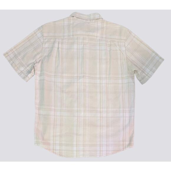 New CARHARTT Loose Fit Midweight Short Sleeve 100% Cotton Plaid Shirt MEDIUM - Picture 3 of 5